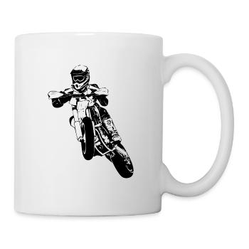 Supermoto - Supermotard - Mug blanc - blanc - Droite