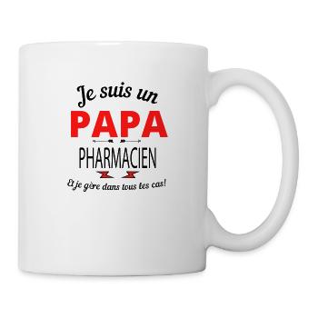 Papa PHARMACIEN - Mug blanc - blanc - Droite