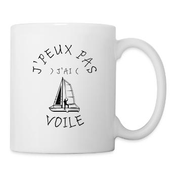 Je peux pas j'ai voile - Mug blanc - blanc - Droite