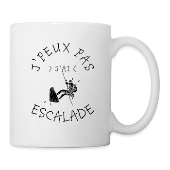J'Peux Pas J'Ai Escalade - Mug blanc - blanc - Droite