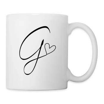 Lettre G Lettre G Calligraphie - Mug blanc - blanc - Droite