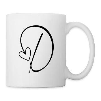 Letter D Letter D Calligraphy - Mug - white - Right