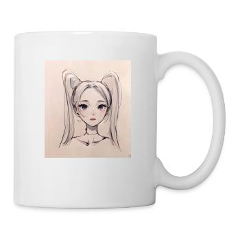 Anime Girl - Tasse - Weiß - Rechts