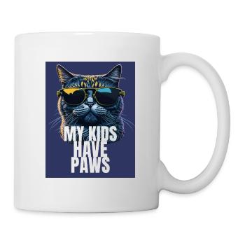 Conception de maman chat - Mug blanc - blanc - Droite