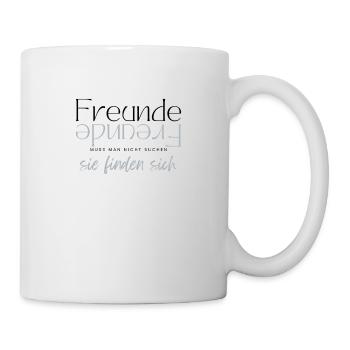 Beste Freunde FREUND Kumpel Kumpels - Tasse - Weiß - Rechts