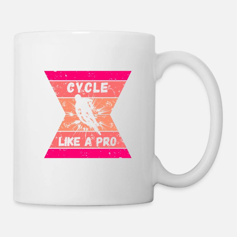 Ride like the pros - Mug - white