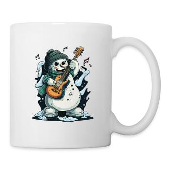 Rockin Schneemann - Tasse - Weiß - Rechts