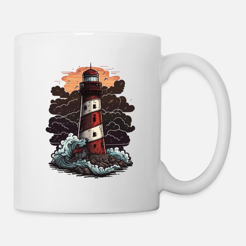 Stürmischer Wächter - Tasse - Weiß