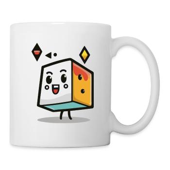 Geometrische Form Minimalismus - Tasse - Weiß - Rechts