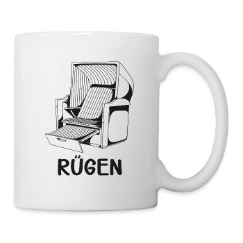 CHAISE DE PLAGE RÜGEN - Mug blanc - blanc - Droite