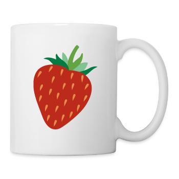 Fraise - Mug blanc - blanc - Droite
