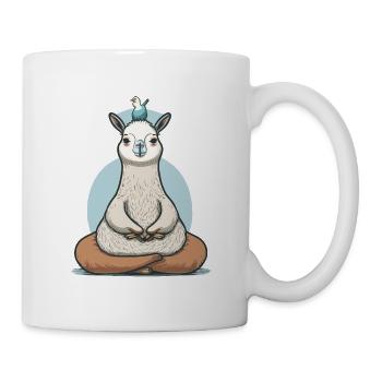 Namaste Lama - Tasse - Weiß - Rechts