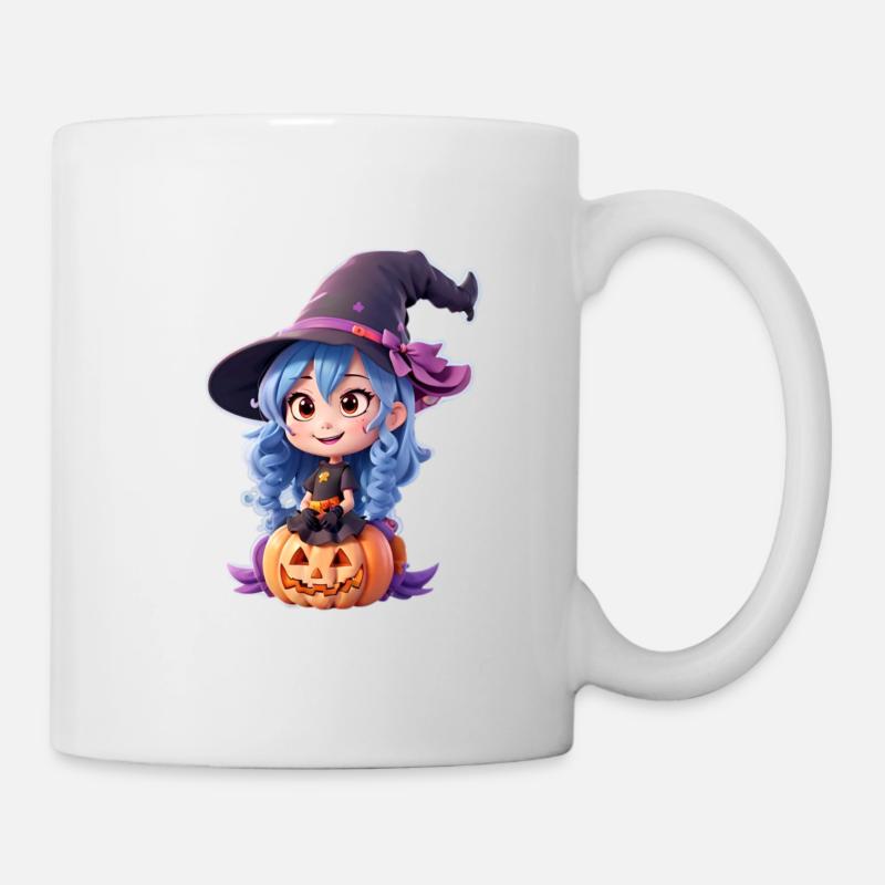 cute halloween witch - Mug - white