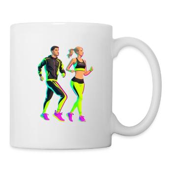 Joggers in the style of the 80s - Mug - white - Right