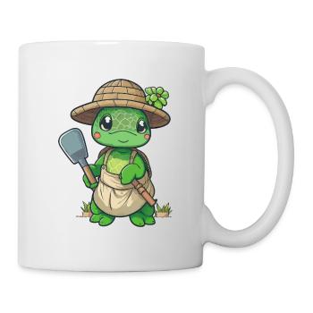 Jardin des tortues - Mug blanc - blanc - Droite