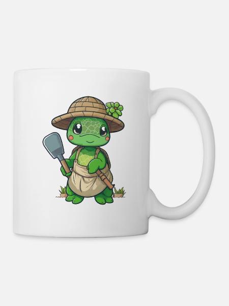 Jardin des tortues - Mug blanc - blanc