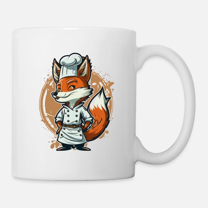 Die Küche der Füchse - Tasse - Weiß