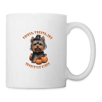 Halloween Magic: Yorkie in a Witch's Hat - Mug - white - Right