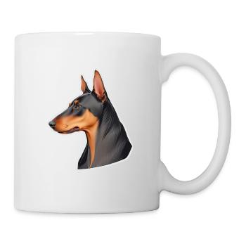 Doberman - Mug blanc - blanc - Droite