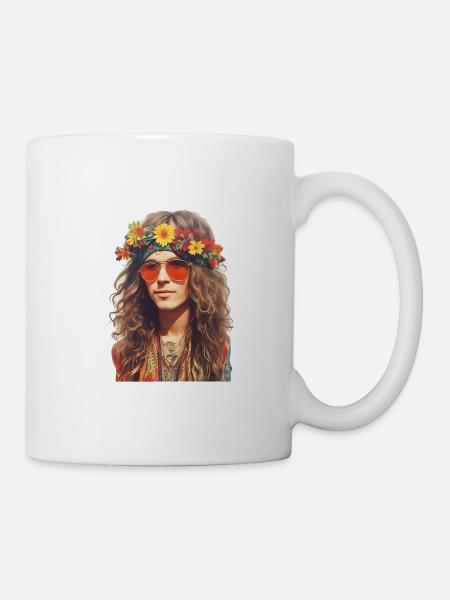 Hippie - Tasse - Weiß