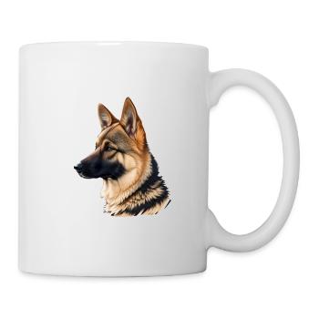 Chien de berger - Mug blanc - blanc - Droite