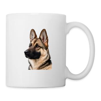 Chien de berger - Mug blanc - blanc - Droite