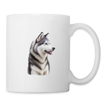 Husky - Tasse - Weiß - Rechts
