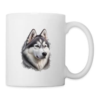 Husky - Tasse - Weiß - Rechts