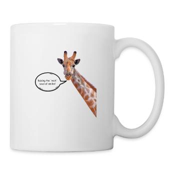 Giraffe with a contagious smile - Mug - white - Right