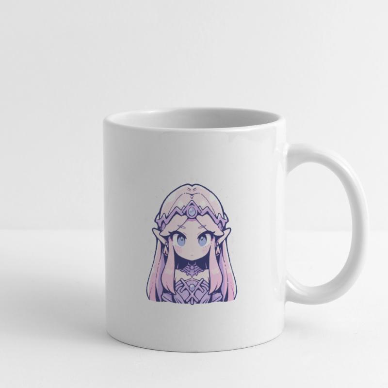 Princesse Chibi mignonne - Conception de conte de fées mignon Mug blanc