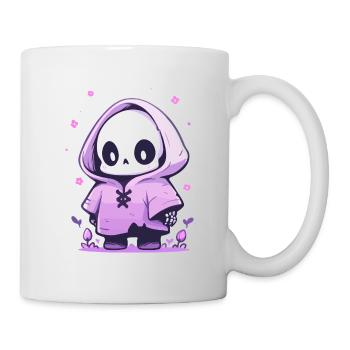 Squelette mignon d’Halloween - Design effrayant mignon - Mug blanc - blanc - Droite