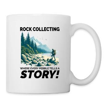Kieselgestein sammeln Mineraliensammler Geologie - Tasse - Weiß - Rechts