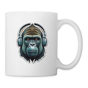 Musique de gorille - Mug blanc - blanc - Droite