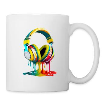 Casque audio - Mug blanc - blanc - Droite