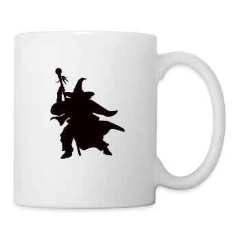 Magier Zauberer Silhouetten Design - Tasse - Weiß - Rechts