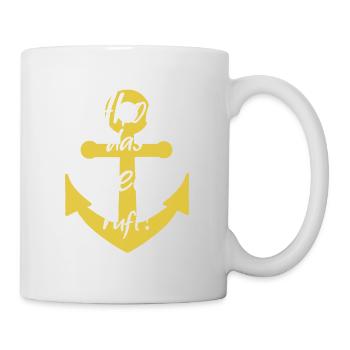 Ahoi das Meer ruft - Tasse - Weiß - Rechts