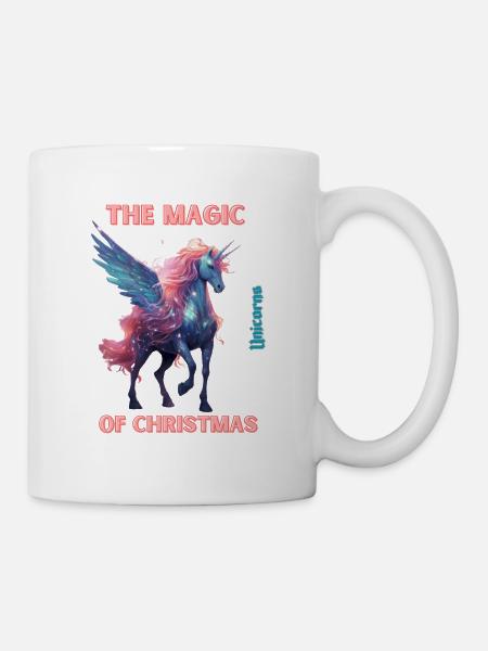 THE MAGIC OF CHRISTMAS - UNICORNS - Mug blanc - blanc
