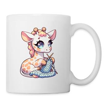 Girafe Tricot Pull Girafe à Coutures Hautes - Mug blanc - blanc - Droite