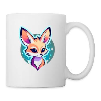 Desert Fox Fennec Drawing - Mug - white - Right