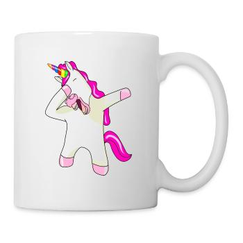 Einhorn Dab Dabbing Unicorn - Tasse - Weiß - Rechts