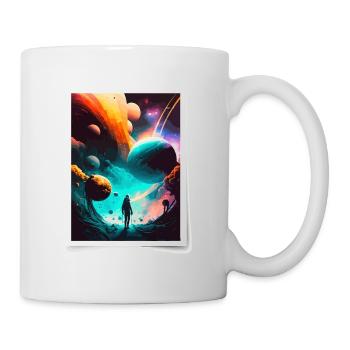 Voyage cosmique - Mug blanc - blanc - Droite