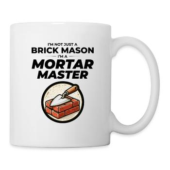 Mastering Mortar: The Wit of a Brick Mason - Mug - white - Right
