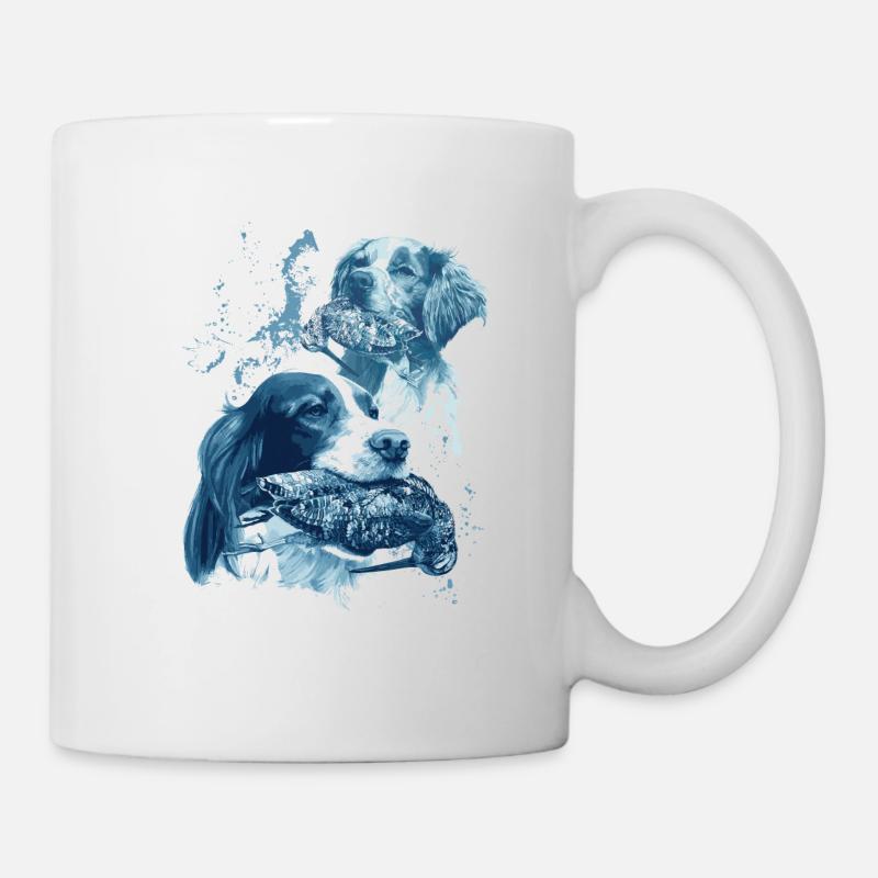 Chasse Chasseur chien de chasse - Mug blanc - blanc