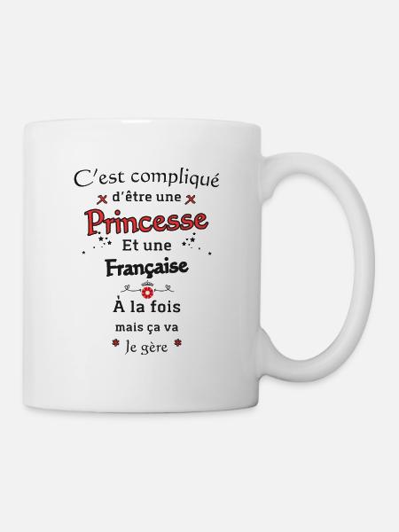 Princesse Française - Mug blanc - blanc