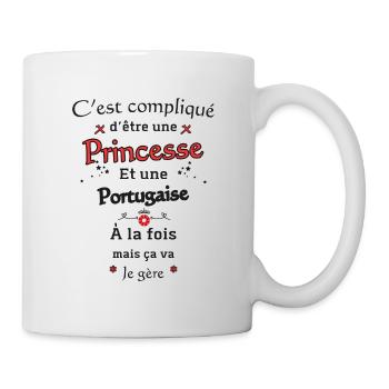 Portugiesische Prinzessin - Tasse - Weiß - Rechts