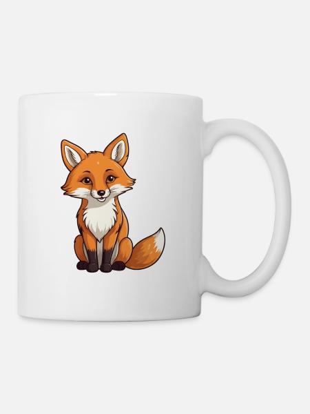 Fuchs Illustration - Tasse - Weiß