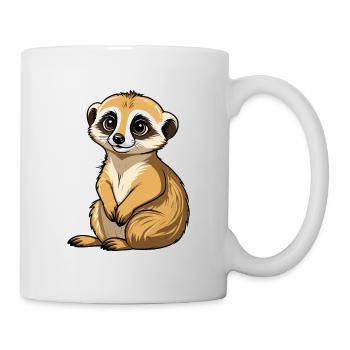 Meerkat Cute Illustration - Mug - white - Right
