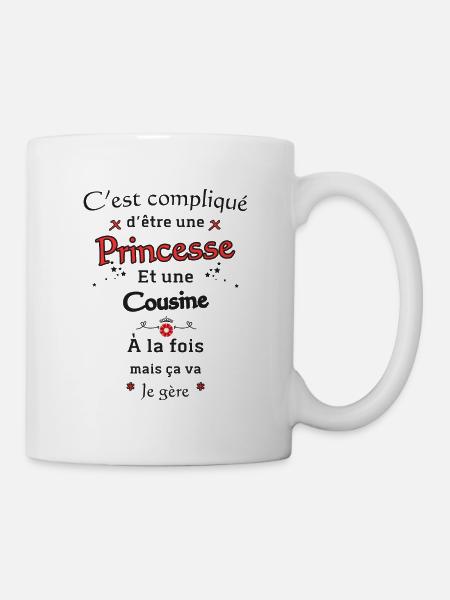 Princesse Cousine - Mug blanc - blanc