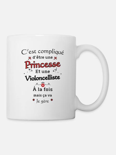 Prinzessin Cellistin - Tasse - Weiß