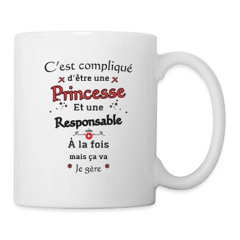 Princess Responsible - Mug - white - Right